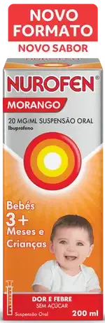 Nurofen Morango 20 mg/ml Suspensao Oral 100 ml